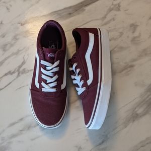 Burgundy Vans